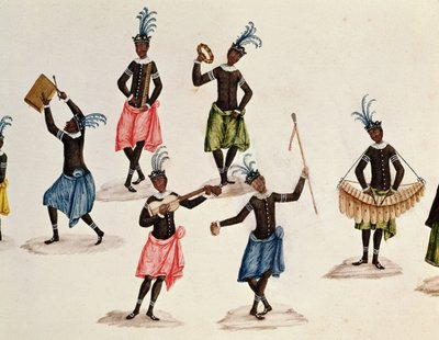 King ve Süiti, müzisyenleri tasvir eden detay by Carlos Juliao